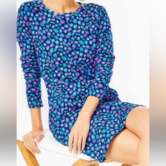 NWT Lilly Pulitzer Beach Comber Long Sleeve Dress with pockets - Picture 3 of 16